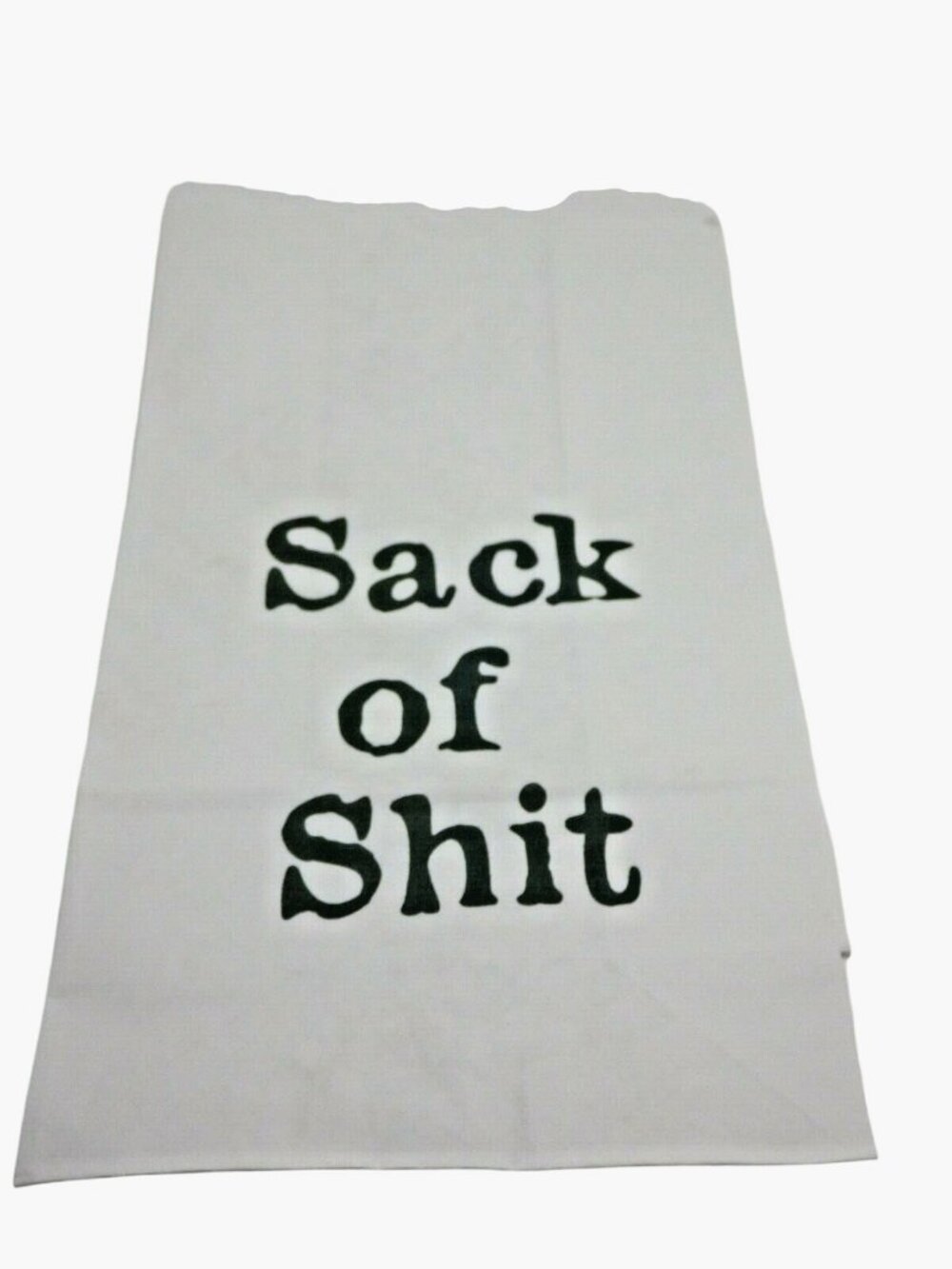Gift bag Novelty White Paper Sack of S#!T Text Rude Party Joke
